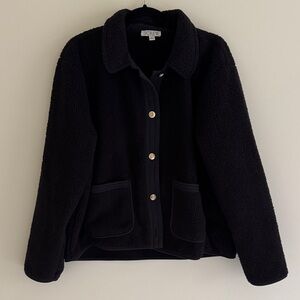 J. Crew Women's Black Teddy Jacket